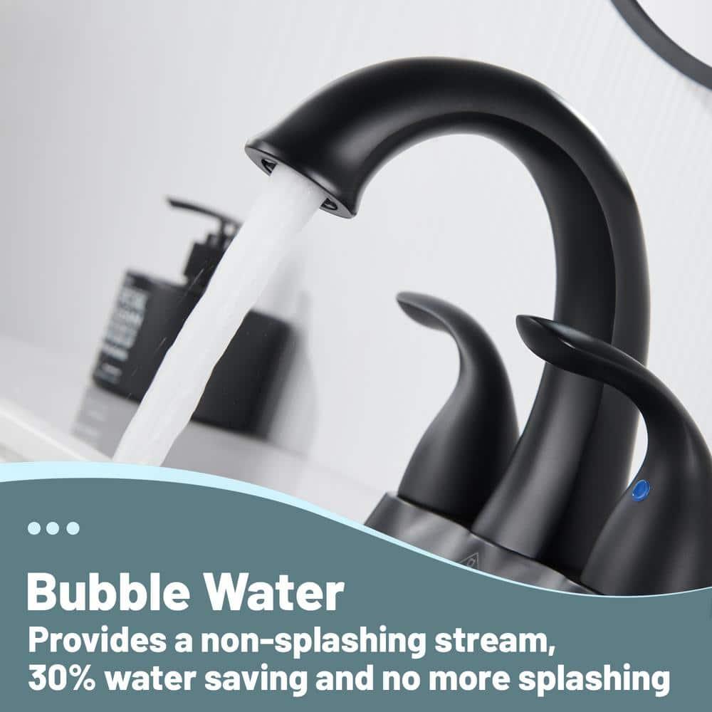 1.2 Flow Centerset Bathroom Sink Faucet with Drain