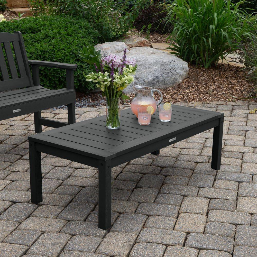 Adirondack Coffee Table Black - Highwood: Outdoor Poly Lumber, Stainless Steel Hardware, 12-Year Warranty