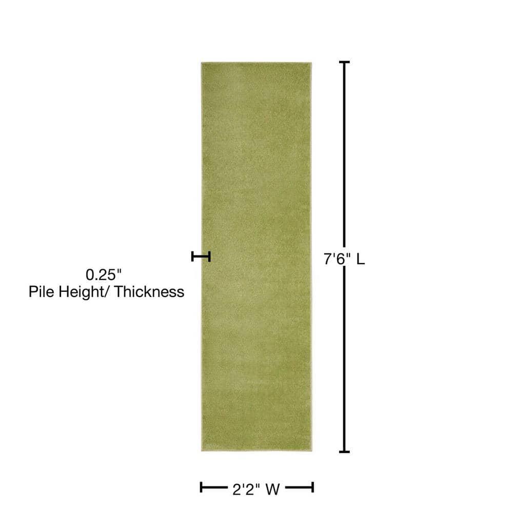 Nourison Nourison Essentials NRE01 Indoor/outdoor Area Rug - Green 2'2" x 7'6"