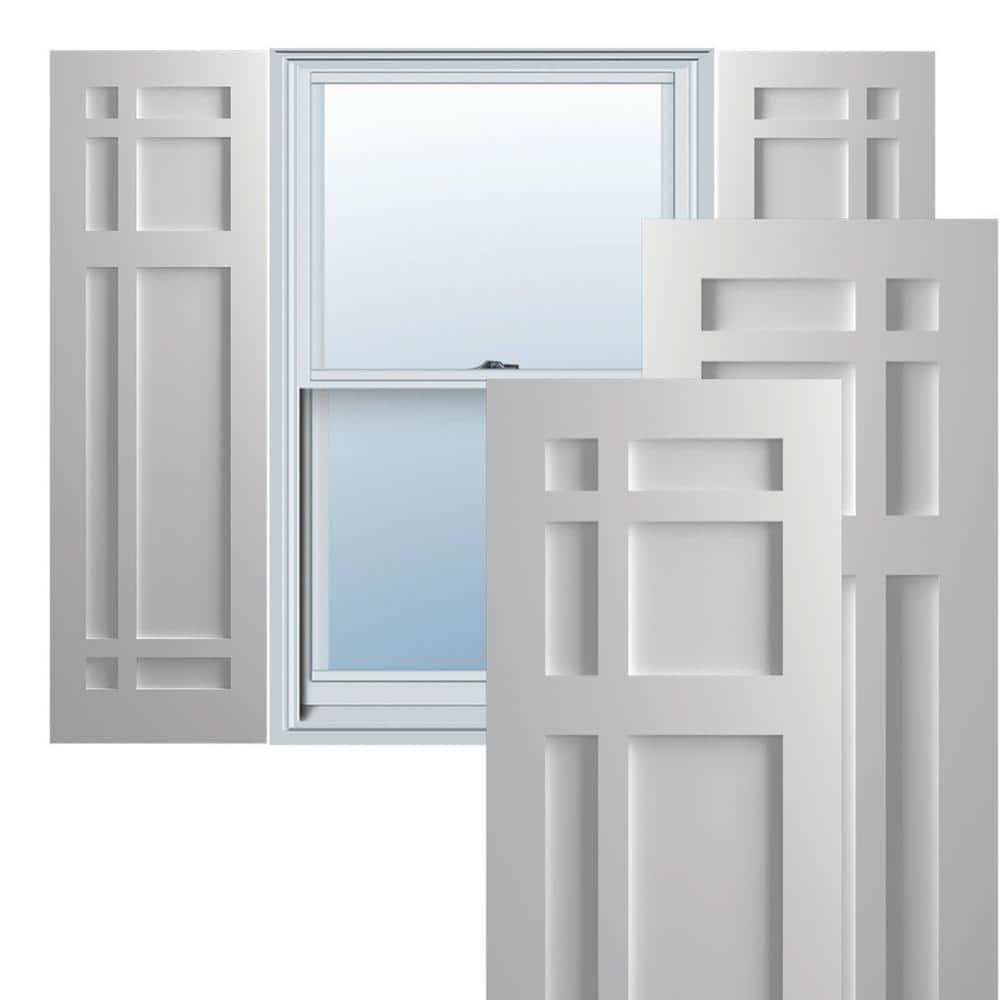 True Fit PVC San Juan Capistrano Mission Style Fixed Mount Shutters
