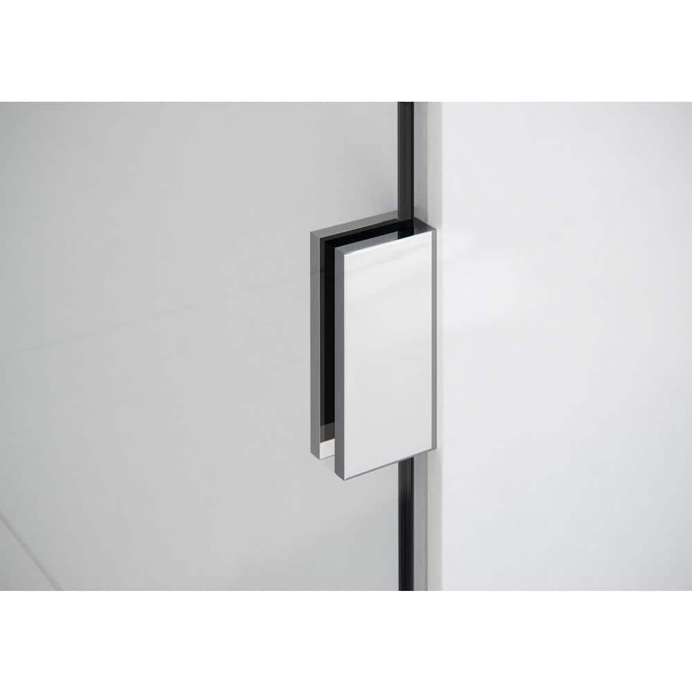 Illume 71 in. x 78 in. Fully Frameless Wall Hinge Shower Door