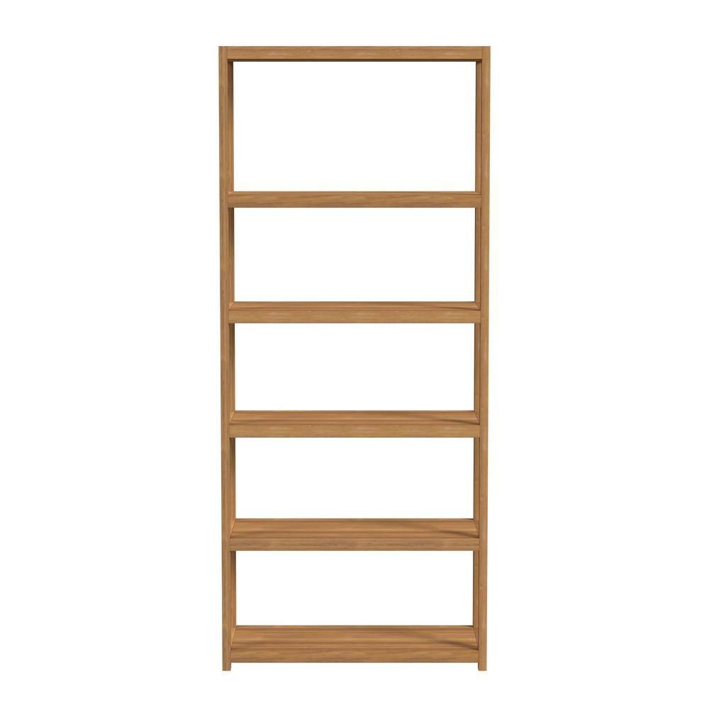 Butler Specialty Company Lark 5 Tier 30Wx75H Etagere Bookcase - Light Brown