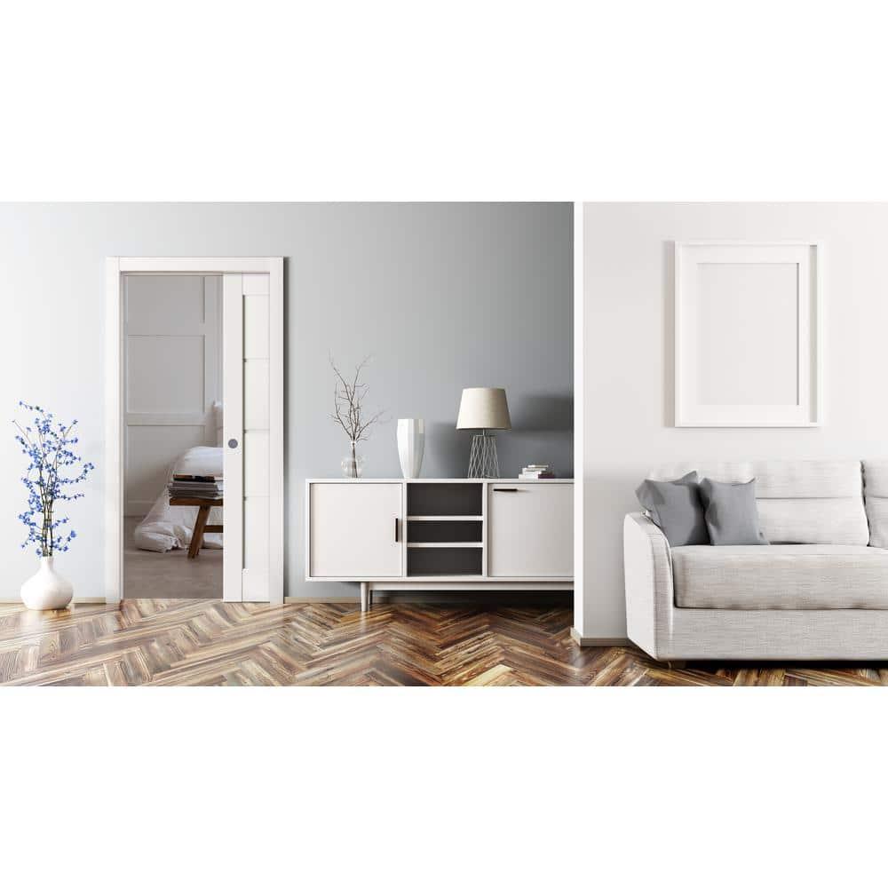 ROCKET 30-in x 80-in Steel Pocket Door Frame with Frame and hardware