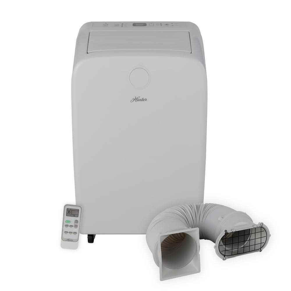 Hunter Fan 10000 BTU (8000 SACC DOE) 450 Sq Ft Portable Dual Heater/Air Conditioner, White