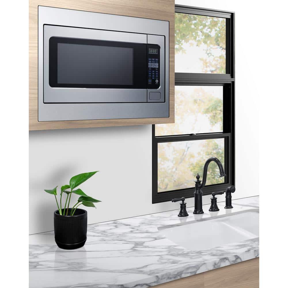 Summit Appliance 27" Wide Built-In Microwave (Trim Kit Included)