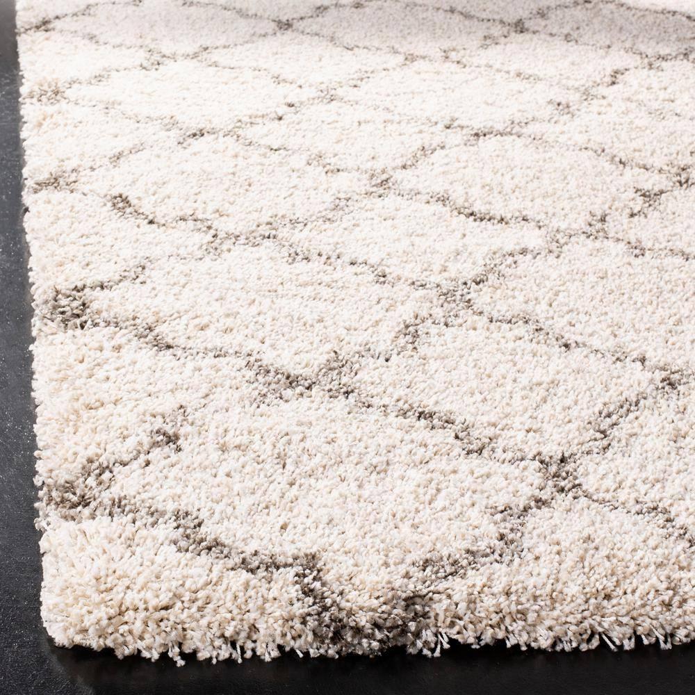 Hudson Shag SGH282 Power Loomed Indoor Area Rug - Ivory/Grey - 8'x10' - Safavieh