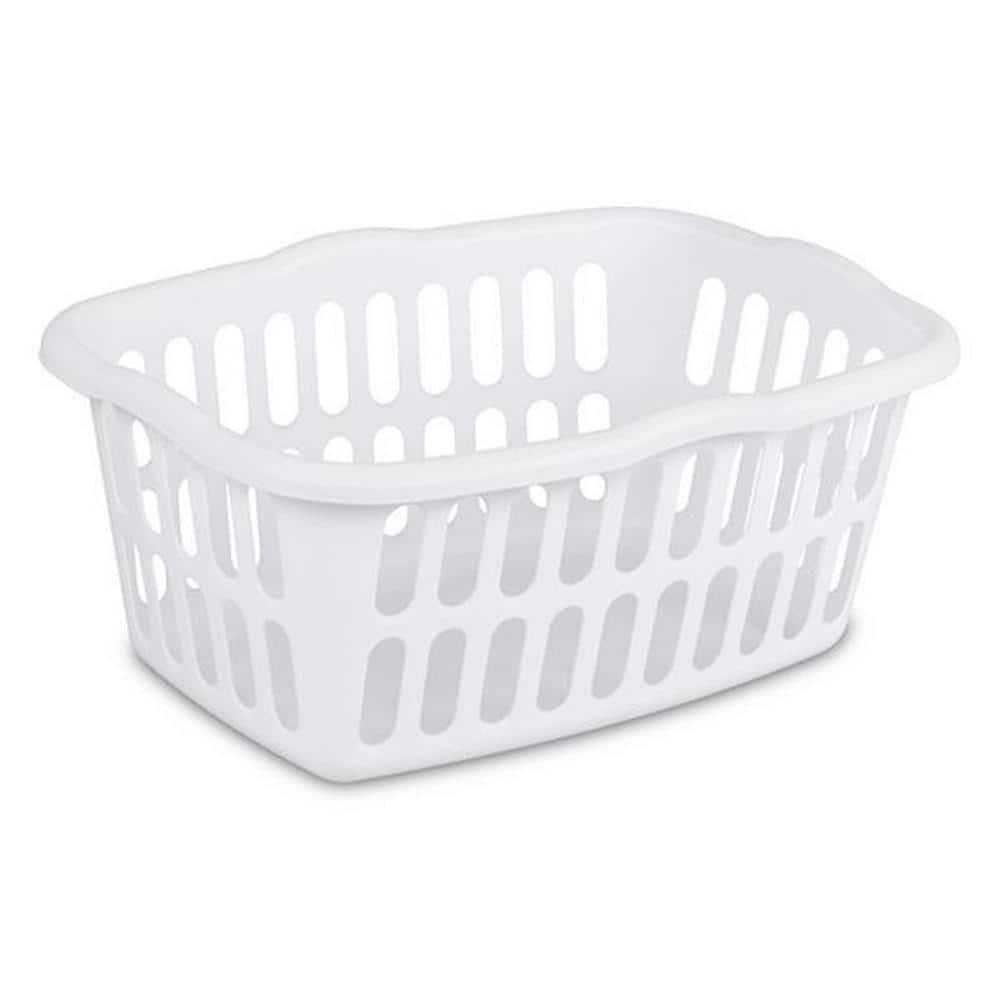 Sterilite Sterilite 1.5 Bu Rectangular Laundry Basket, Classic Design to Carry Clothes to Laundry Room (Set of 12)