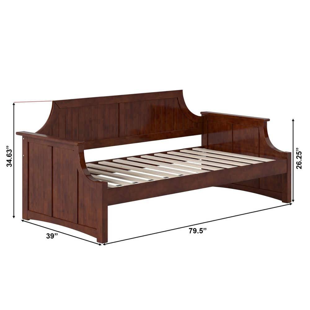 AFI Cambridge Twin Wood Daybed in Walnut