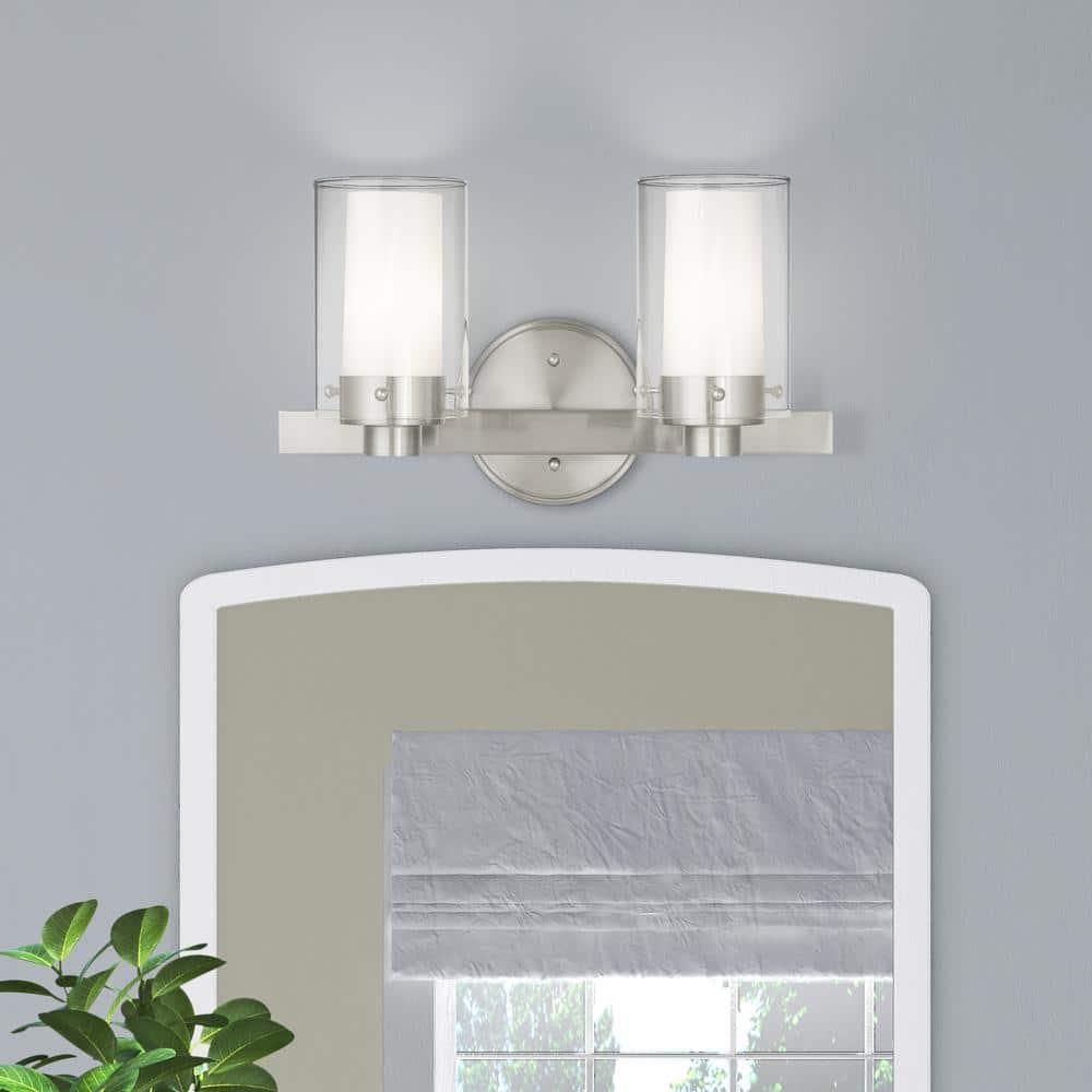 Livex Lighting Manhattan 2 - Light Vanity in  Brushed Nickel