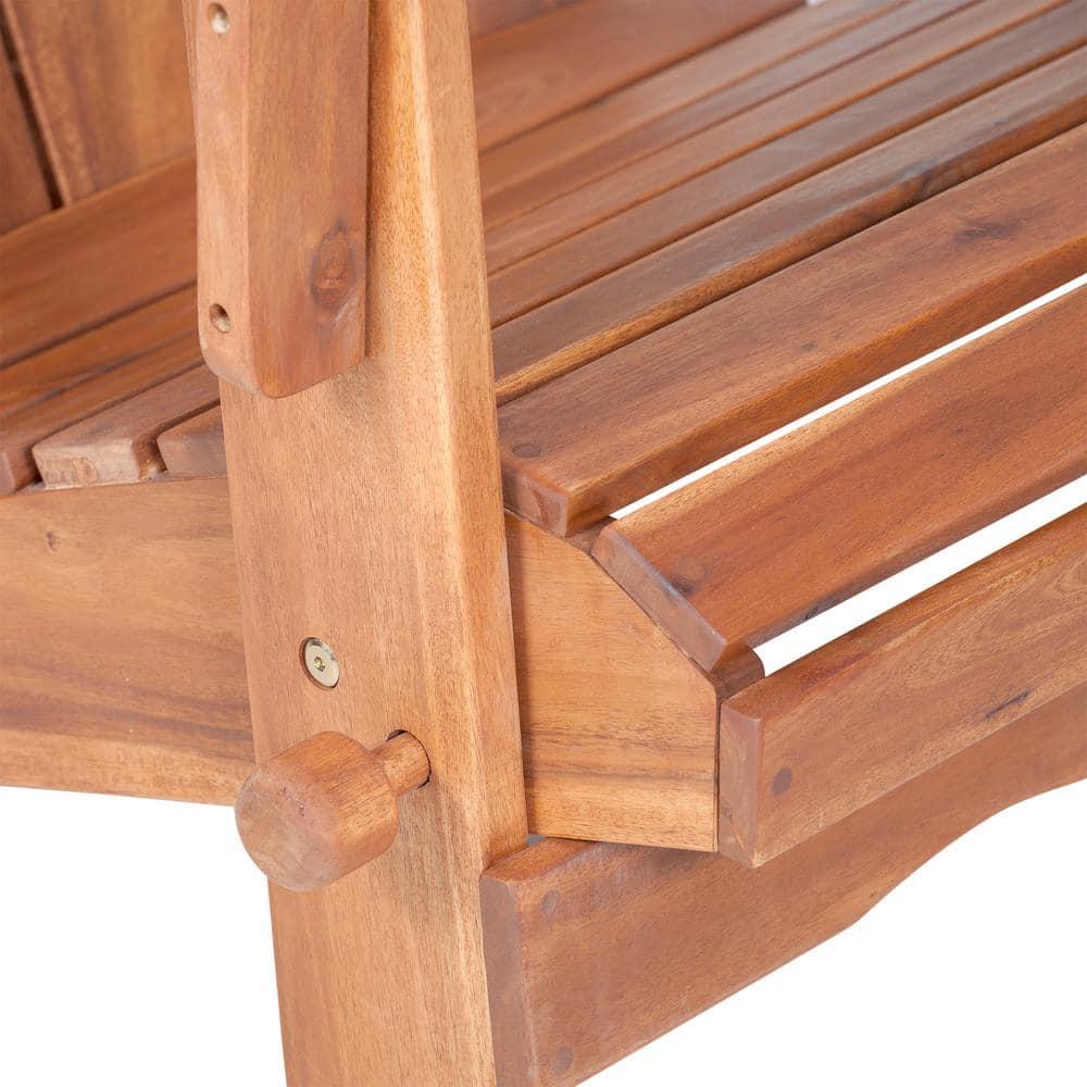 Foldable Acacia Wood Adirondack Chair for Outdoor Patio