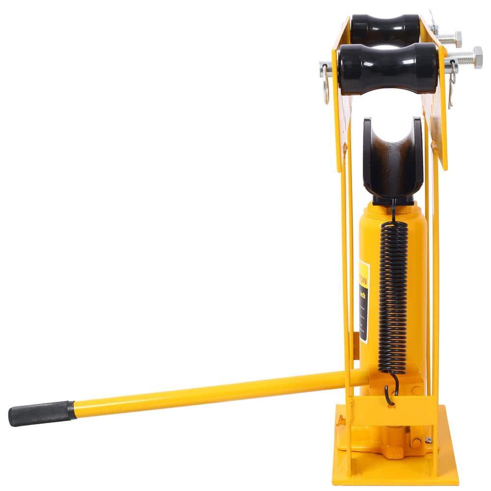 12-Ton Yellow Steel Manual Hydraulic Pipe Bender with 6 Dies