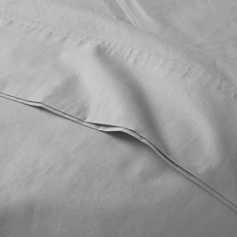 Madison Park Peached Percale 200 Thread Count Relaxed Cotton Percale Sheet Set