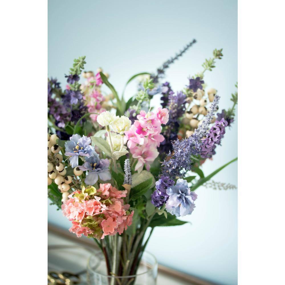 Nearly Natural Lavender & Hydrangea Artificial Flower Arrangement