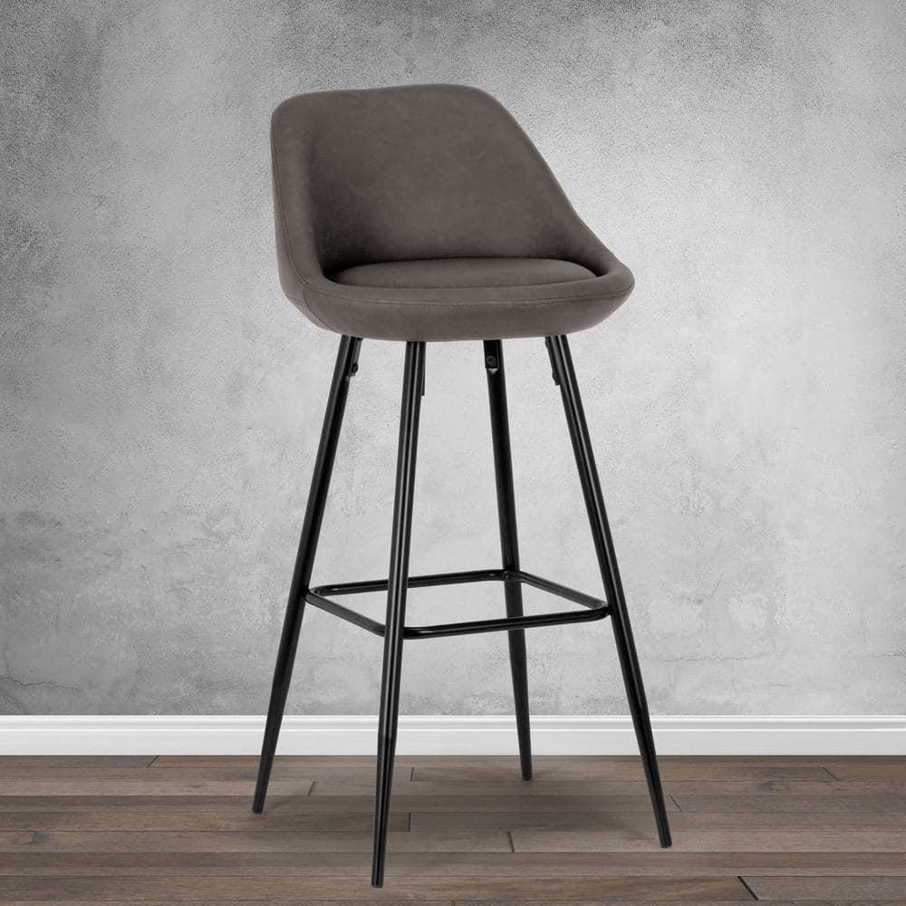 Ivy Bronx Lumsden Upholstered Counter Stool with Metal Frame (Set of 2)