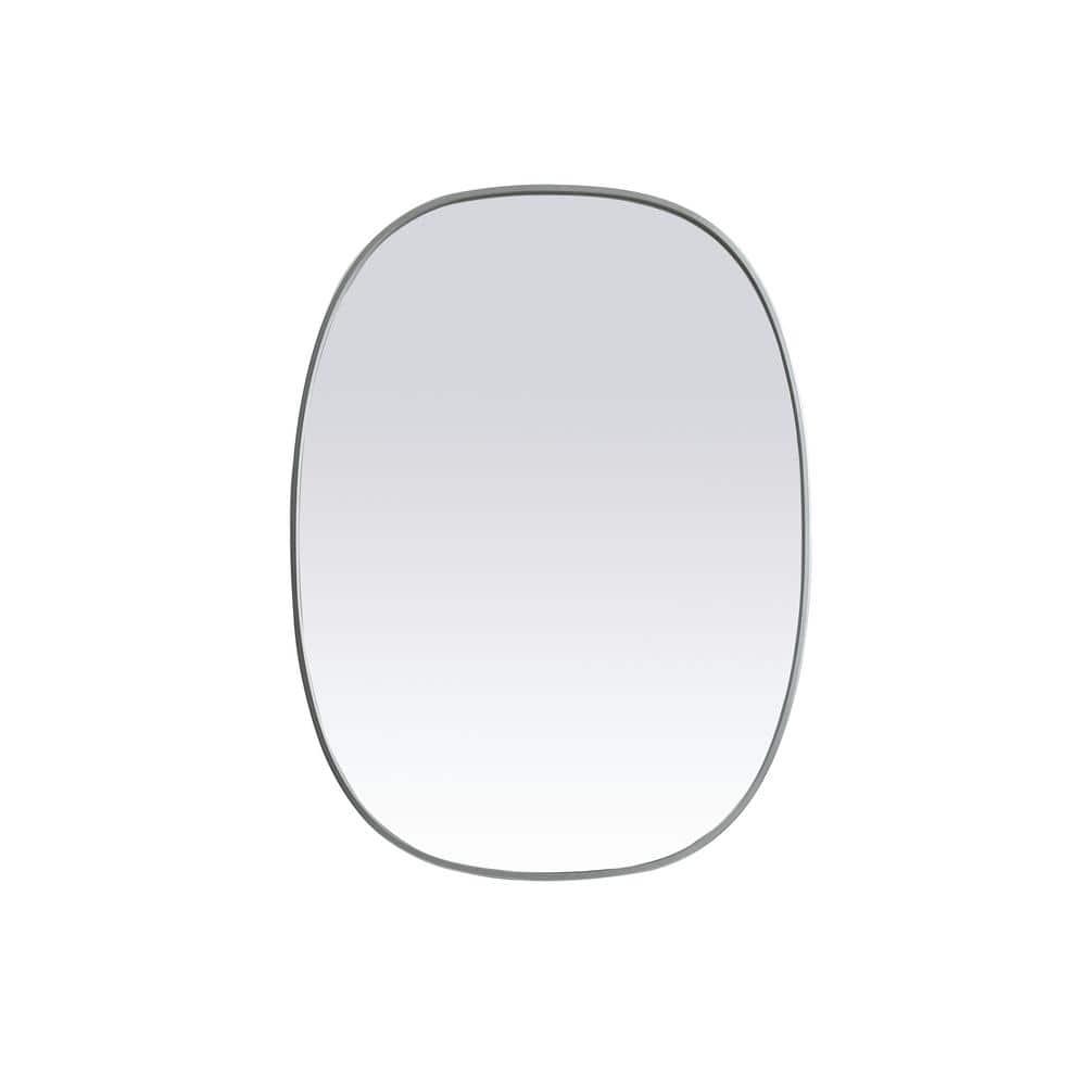 Sabine Metal Curved Oval Wall Mirror