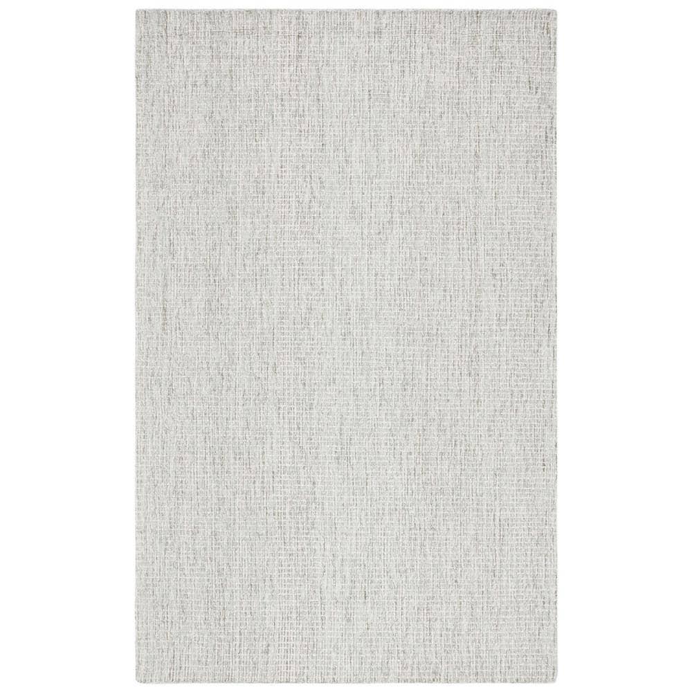 SAFAVIEH Abstract Emely Abstract Wool Area Rug, Sage/Ivory, 5' x 8'
