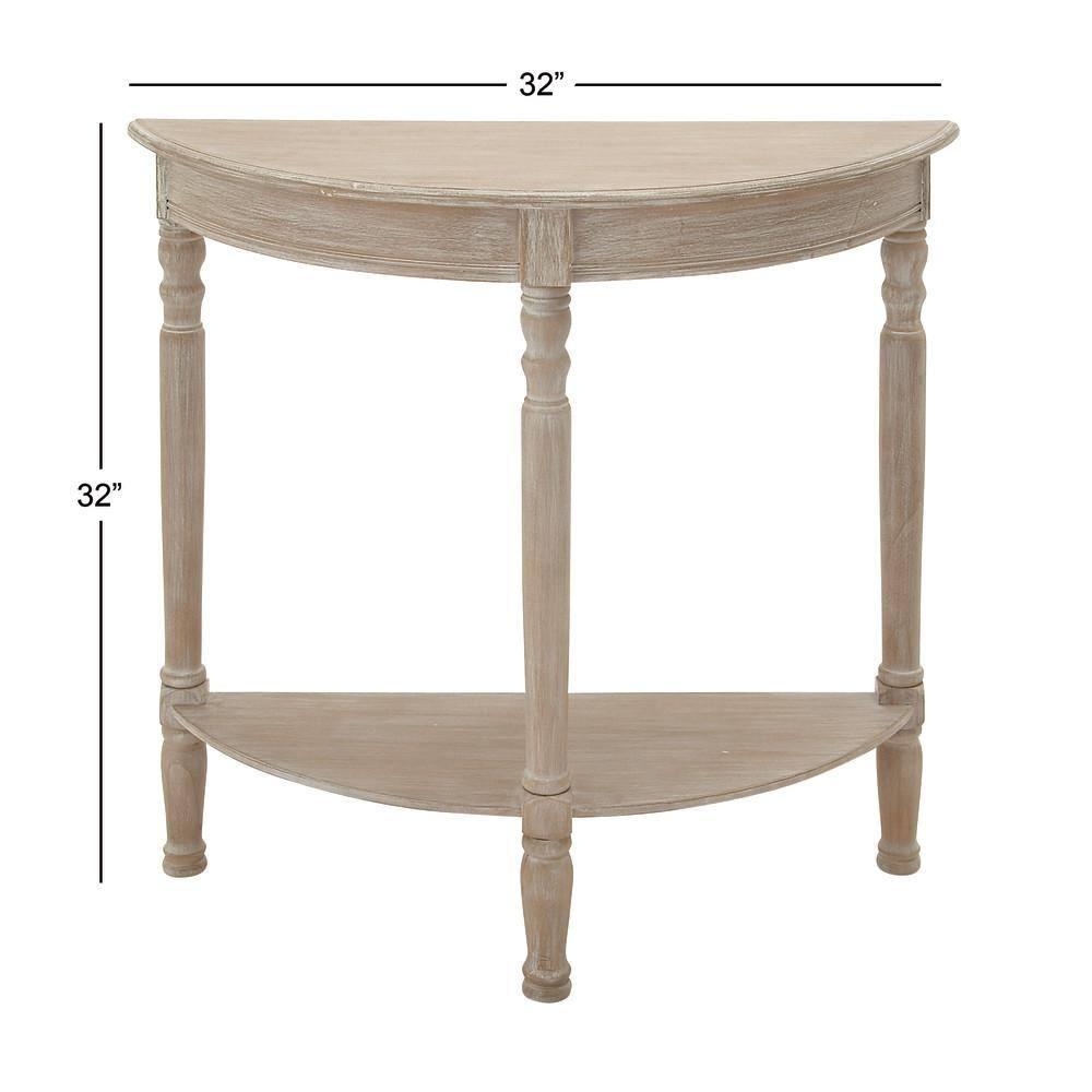 Ophelia & Co. Mcbroom Wood Half Moon 1 Shelf Console Table