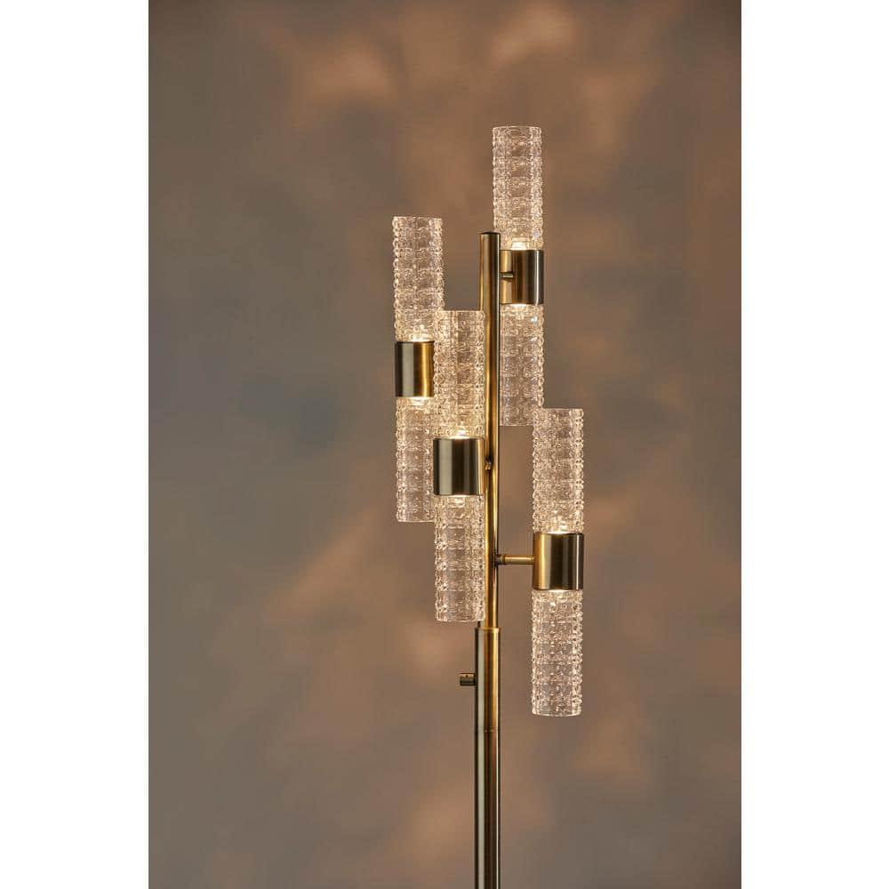 Tuberose Metal Multi-light LED Floor Lamp (65")