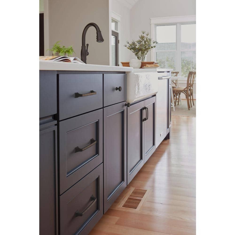 Amerock Ville 3-3/4 inch (96mm) Center-to-Center Oil-Rubbed Bronze Cabinet Pull