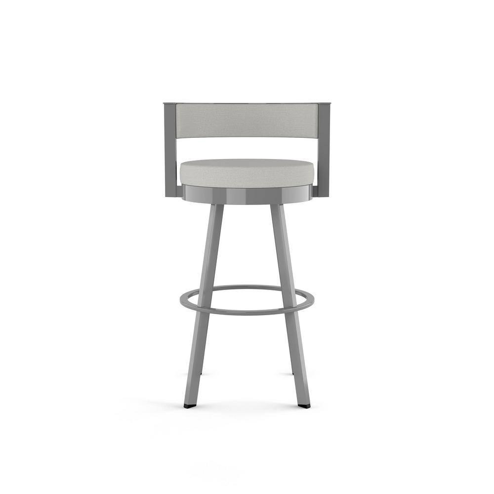 Amisco Browser Upholstered Barstool Gray