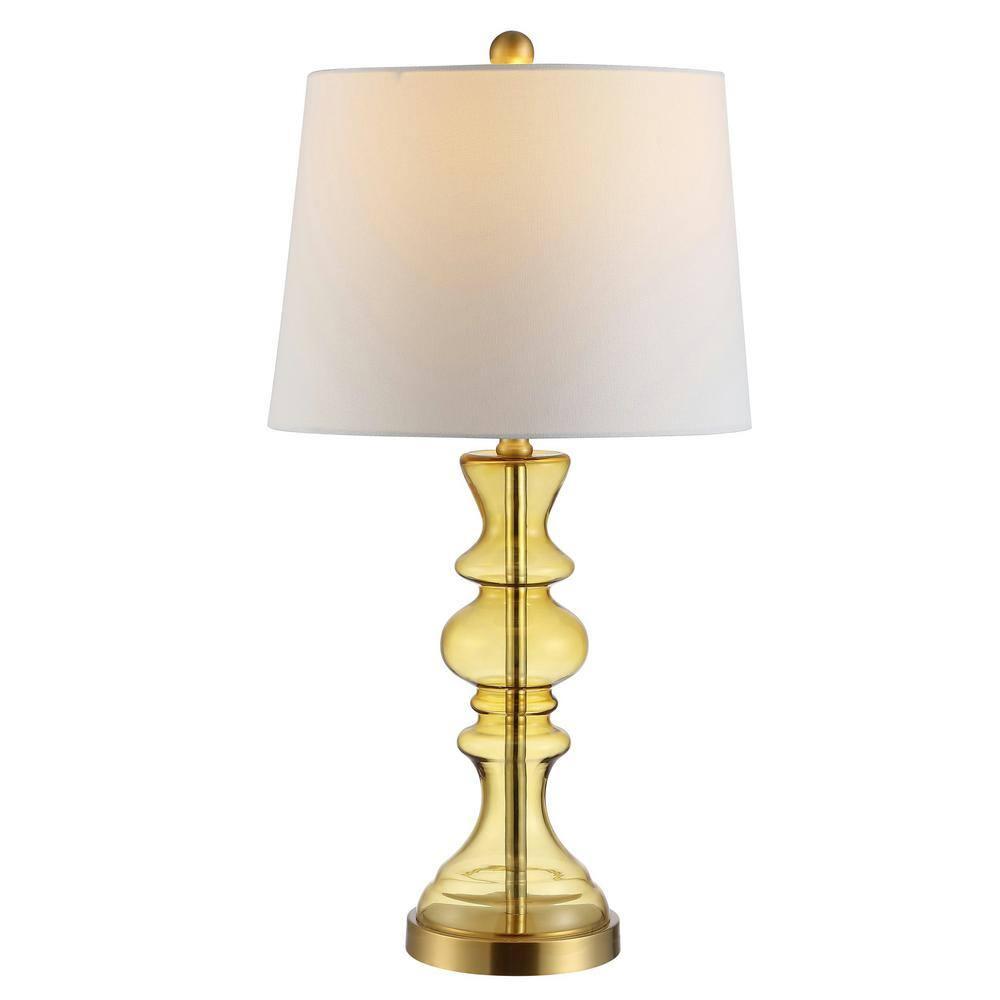 SAFAVIEH Jaiden Antique Rustic 27 in. H Table Lamp, Amber