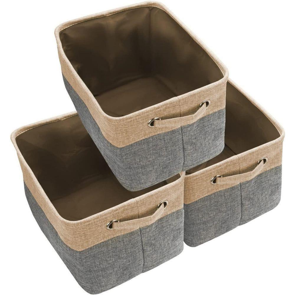 Sorbus 3 Pack 15 inch Collapsible Storage Bins with Handles - Perfect for Home Storage & Organization