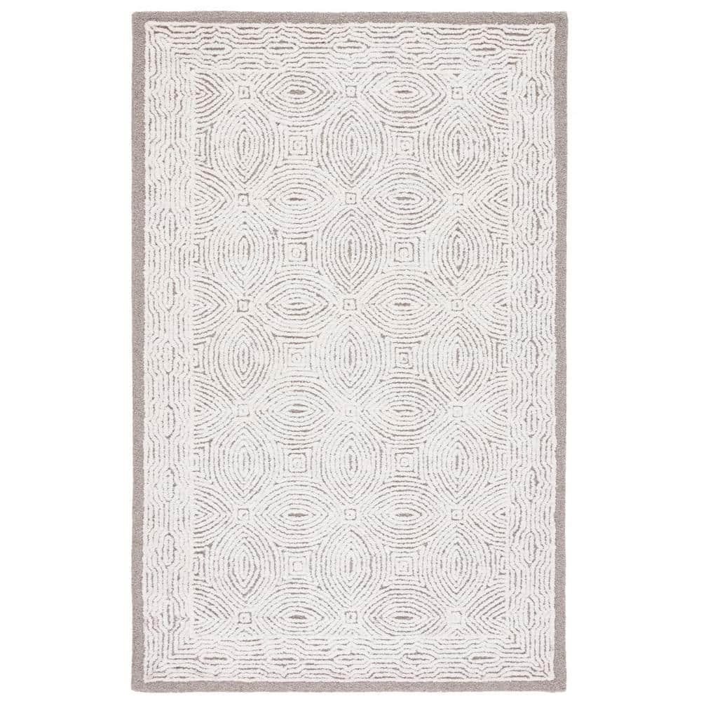 Abstract ABT575 Handmade Indoor Accent Rug - Beige/Ivory - 3'x5' - Safavieh