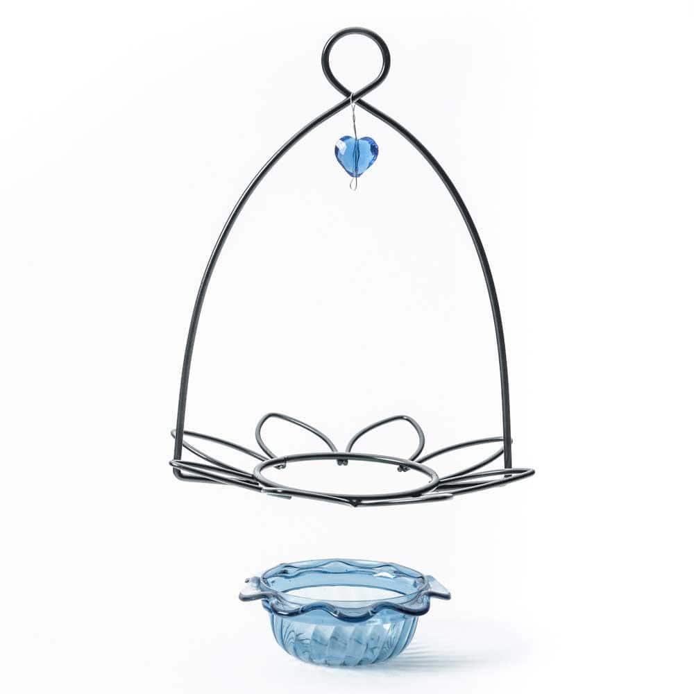 Birds Choice Birds Choice 3 oz. Bluebird Flower Cup Feeder for Dried Fruit or Mealworms, Blue