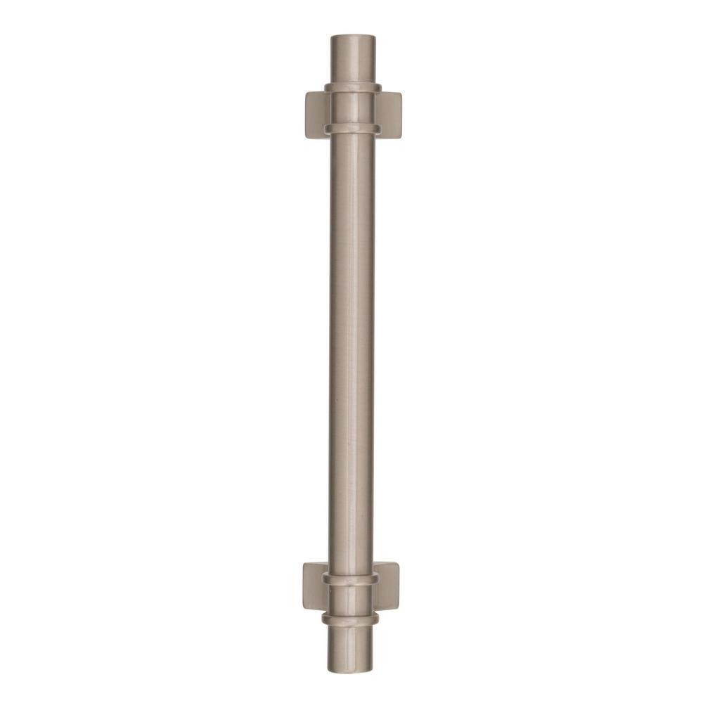 Amerock Davenport 5-1/16 inch (128mm) Center-to-Center Satin Nickel Cabinet Pull