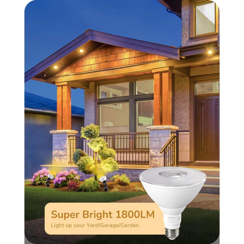 120-Watt Equivalent White Frosted Dimmable LED Flood Light Bulb