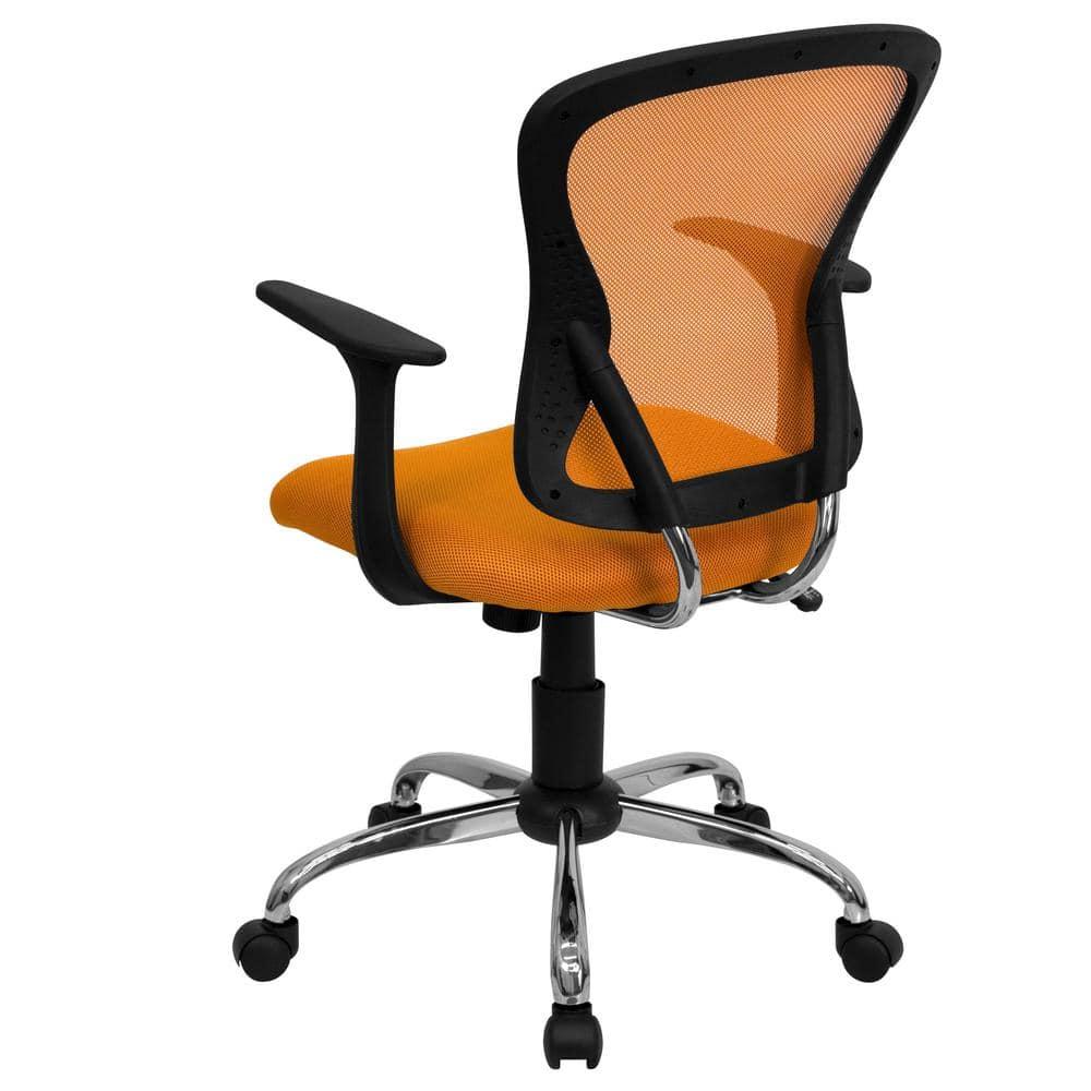 Flash Furniture Mid-Back Mesh Swivel Task Office Chair with Chrome Base and Arms