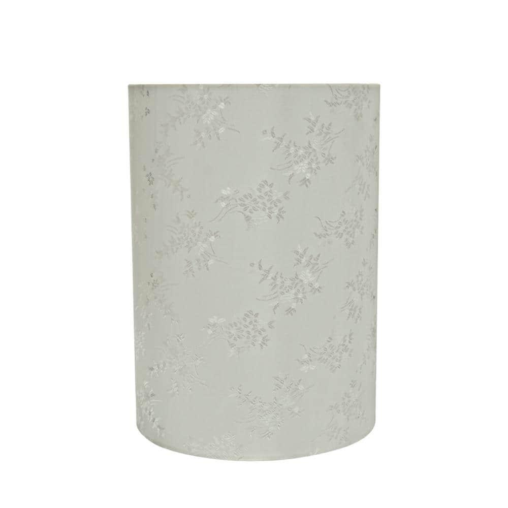 Aspen Creative Corporation 11'' H Jacquard Textured Fabric Drum Lamp Shade