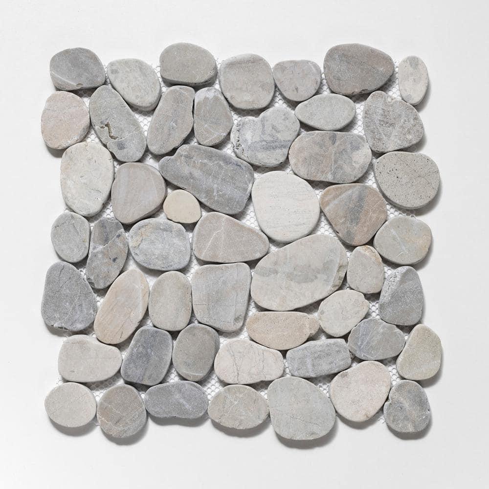 Sliced Pebble Mosaic Wall & Floor Tile