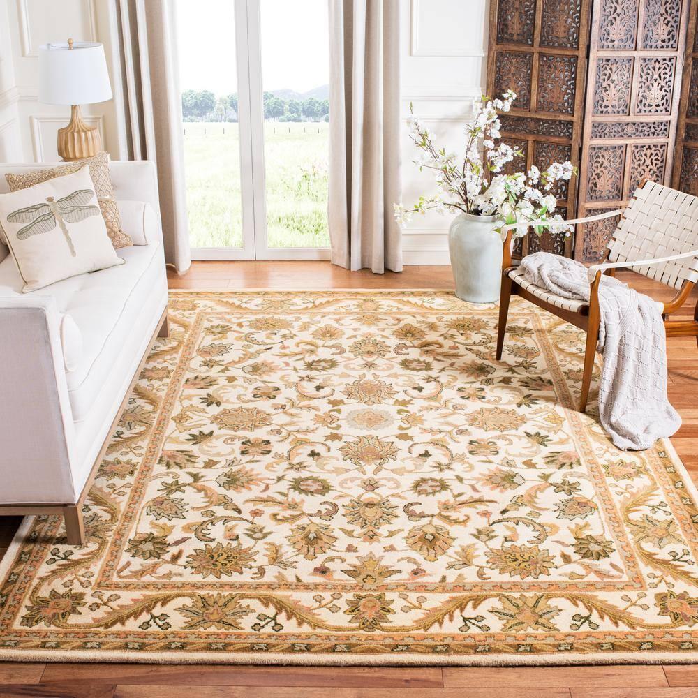 Antiquity AT52 Hand Tufted Indoor Area Rug - Gold - 8'3"x11' - Safavieh