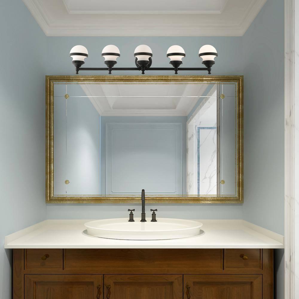 Livex Lighting Oldwick 5 - Light Vanity in  Black