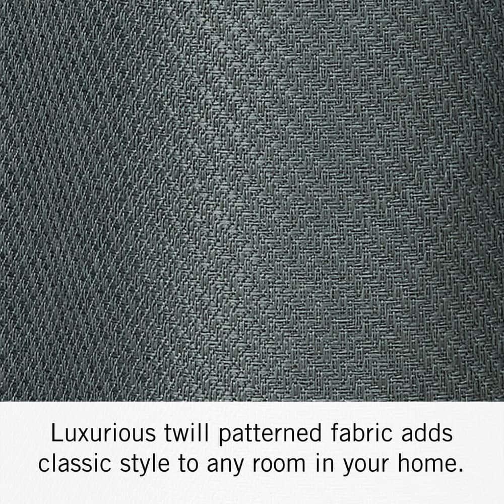 Nautica Synthetic Solid Color Blackout Thermal Rod Pocket Curtain Panels (Set of 2)