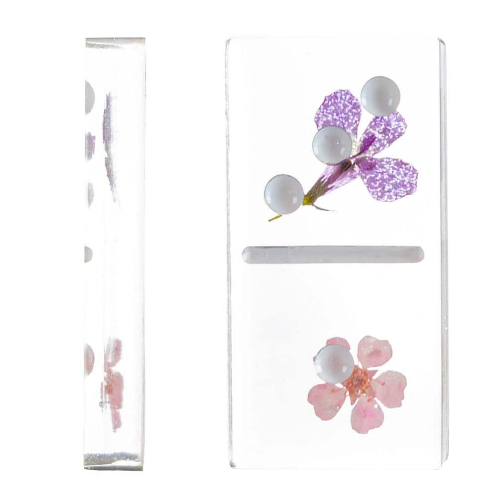 Trademark Games Acrylic 28 Piece Domino Set (Set of 28)