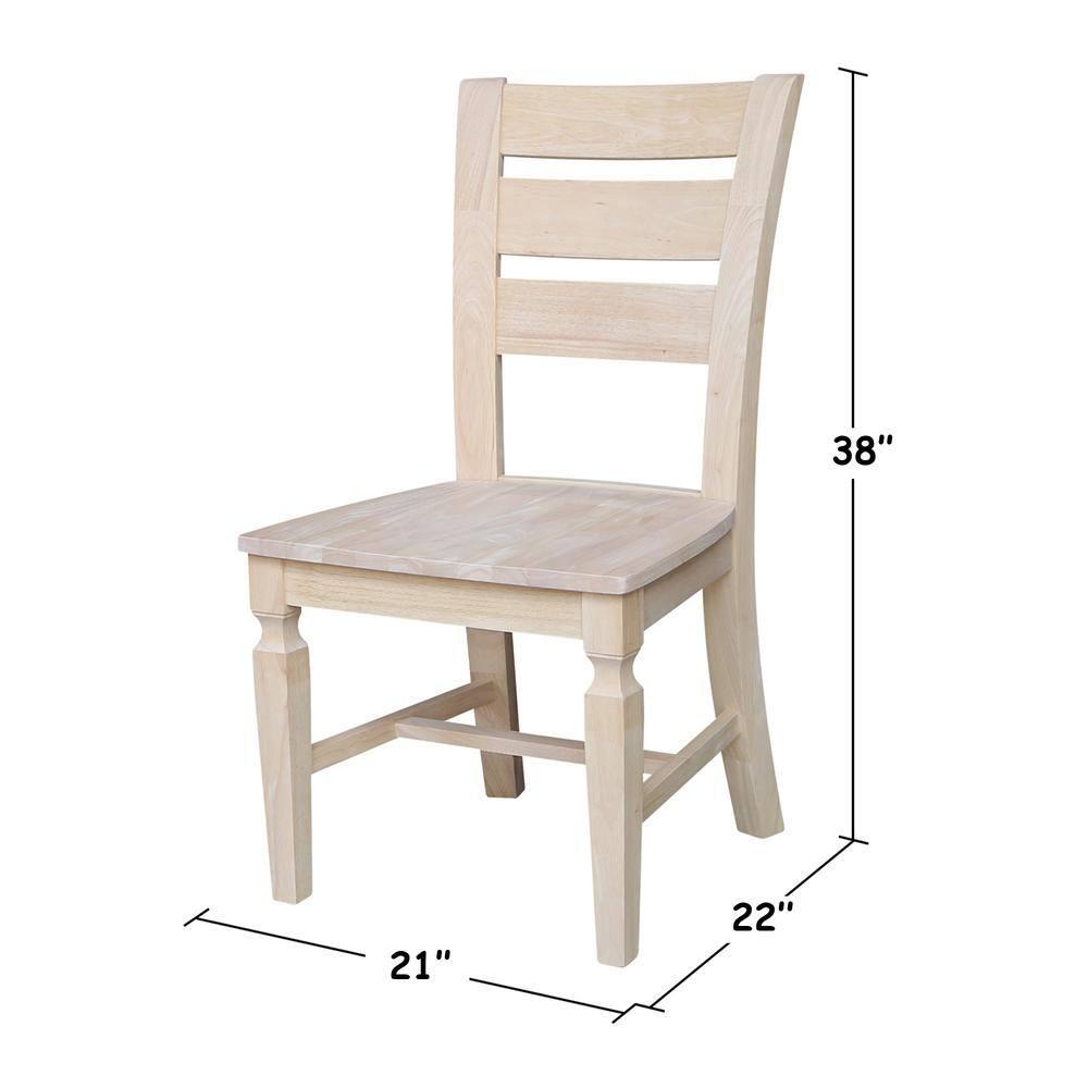 International Concepts Vista Ladderback Chairs, Set of 2