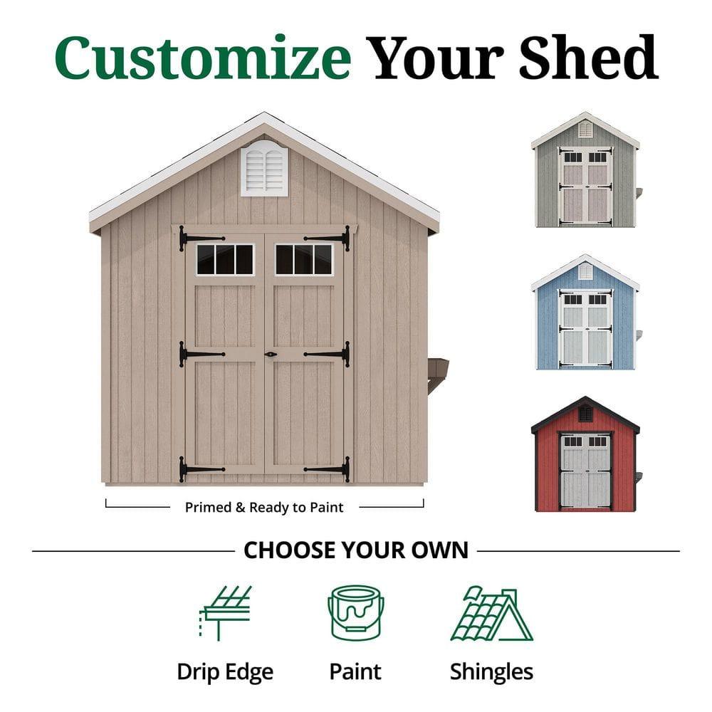 Little Cottage Co. Colonial Williamsburg Outdoor Wood Storage Shed