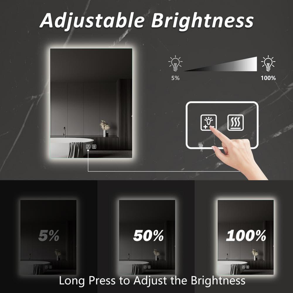 HOMLUX Rectangular Bathroom Mirror- 24" x 30"