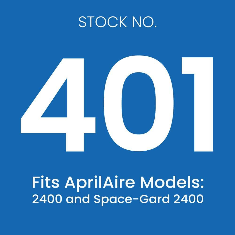 AprilAire 401 Replacement Furnace Filter for AprilAire 2400, Space-Gard 2400 Whole-House Air Purifiers - MERV 10, 16x25x6 Air Filter (Pack of 2)