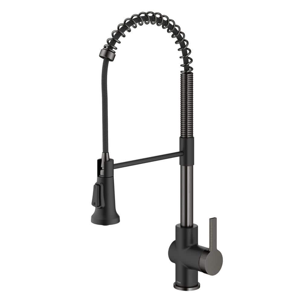 KRAUS Britt Commercial Style Single Handle Pull Down Kitchen Faucet