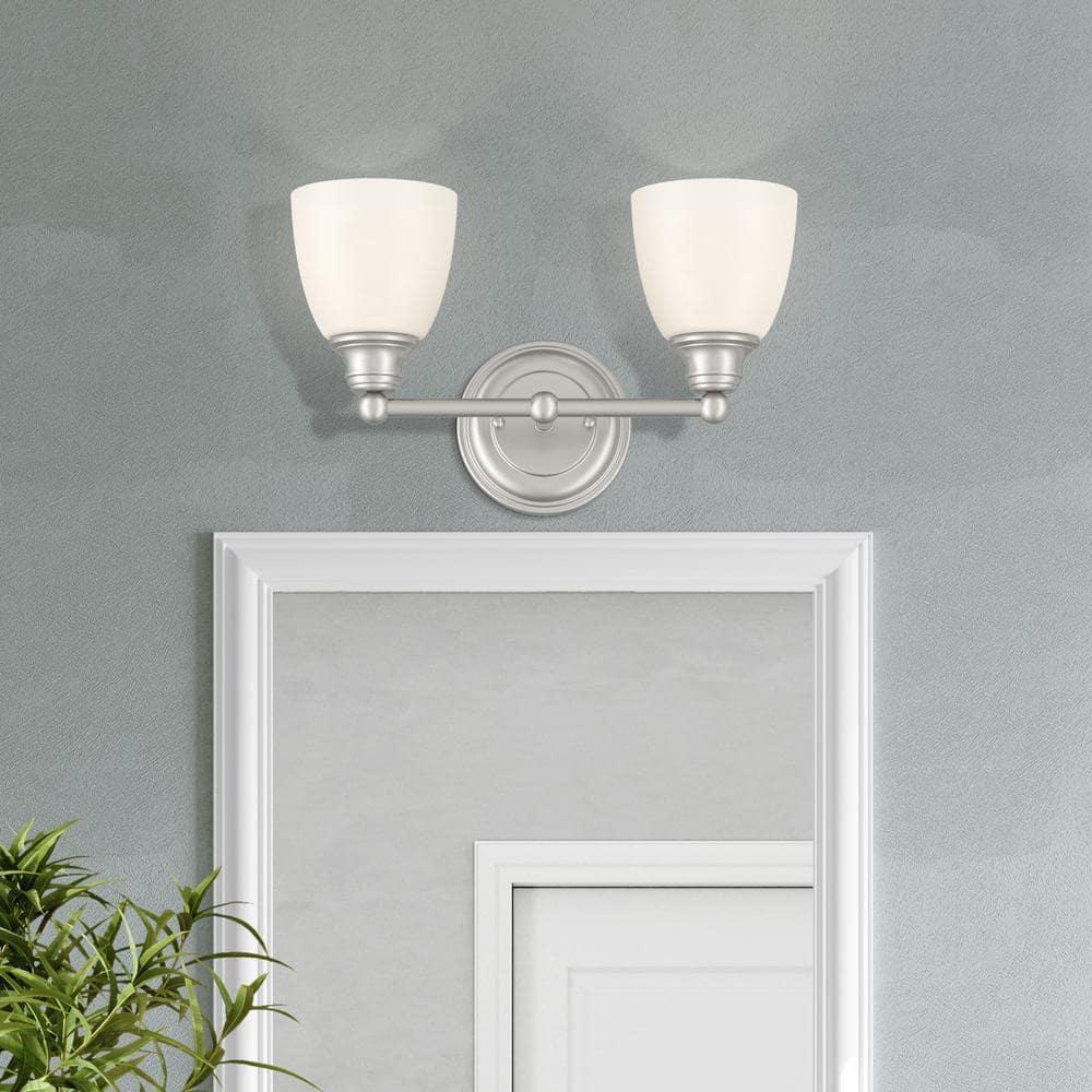 Livex Lighting Somerville 2 - Light Vanity in  Brushed Nickel