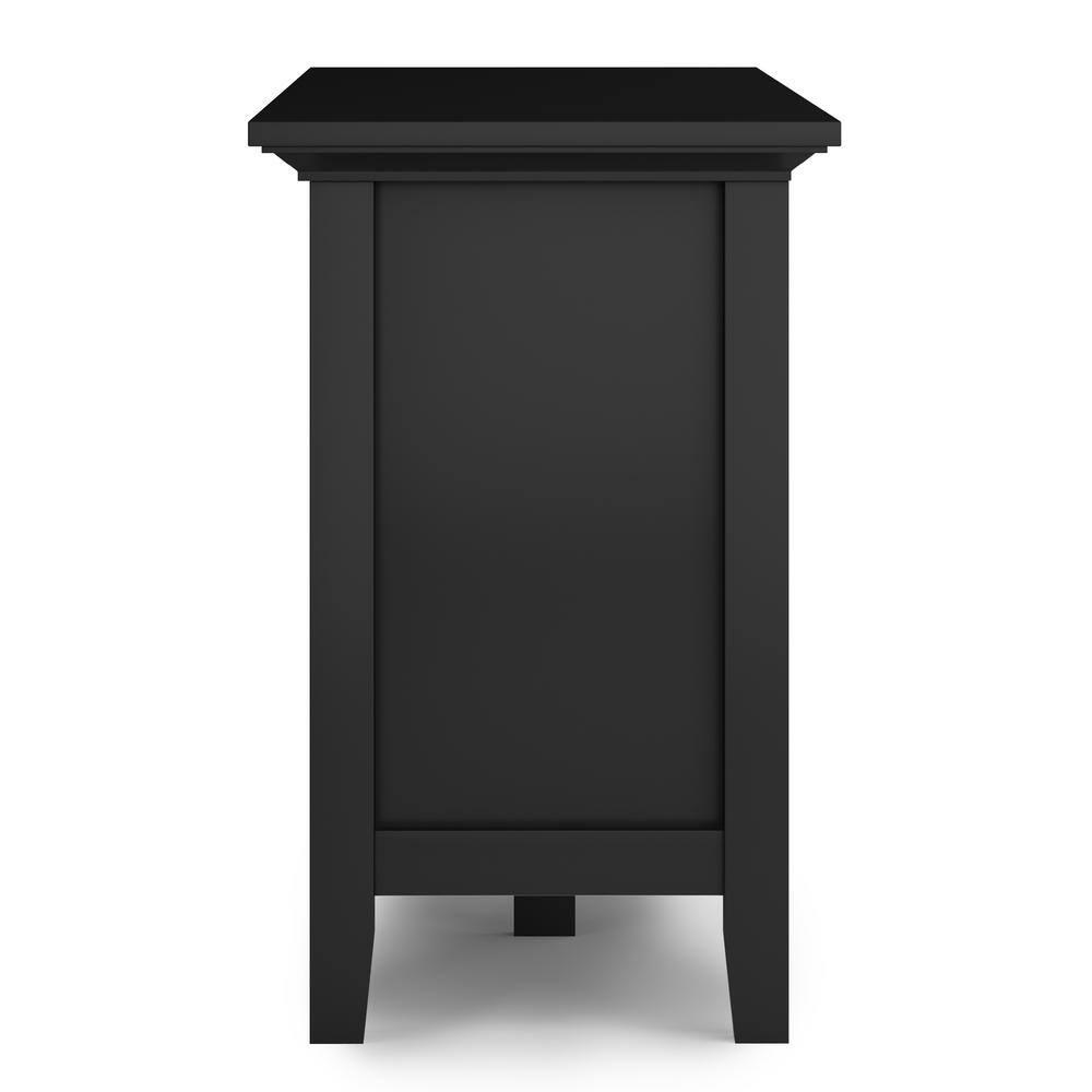 Simpli Home Redmond 72"W Solid Wood TV Stand for TVs up to 80" with Storage Cabinets