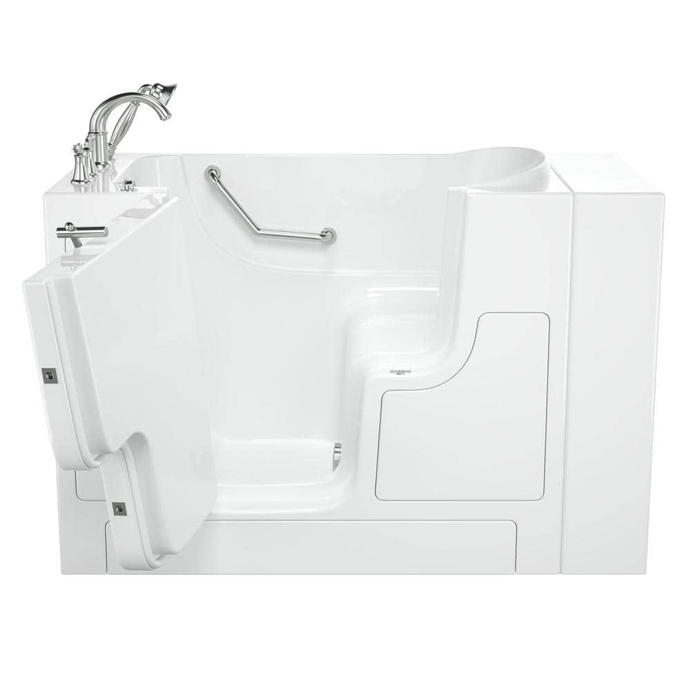 52'' x 30'' Walk-in Soaking Fiberglass Bathtub with Faucet