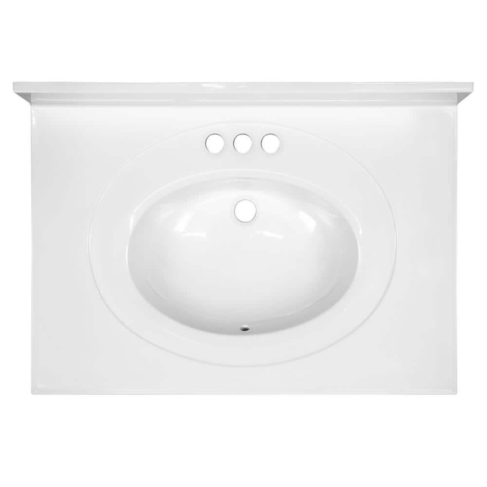 Cultured Marble Vanity Top with Backsplash