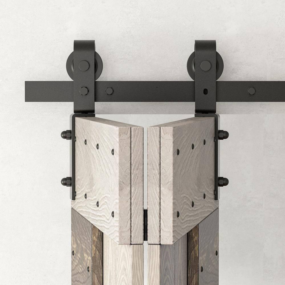 Coast Sequoia Coast Sequoia 84"H Embossing Bi-Fold Barn Door with Sliding Hardware Kit