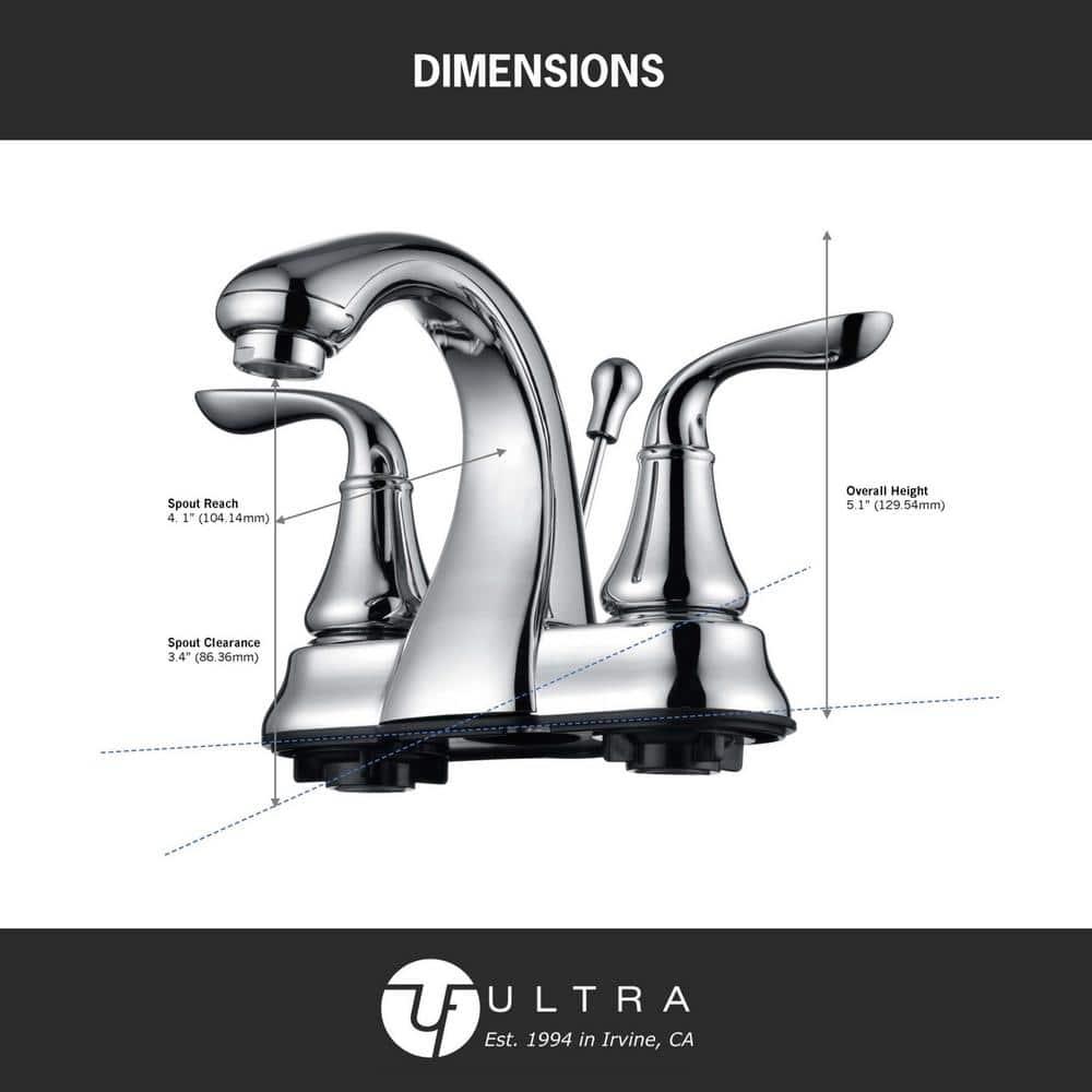 Kree Arc Collection Centerset Bathroom Faucet with Drain Assembly