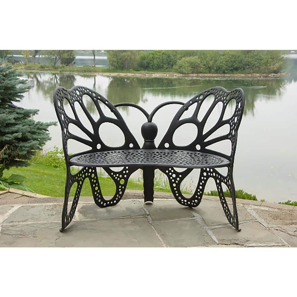 Gracie Oaks Whaley Aluminum Outdoor Bench