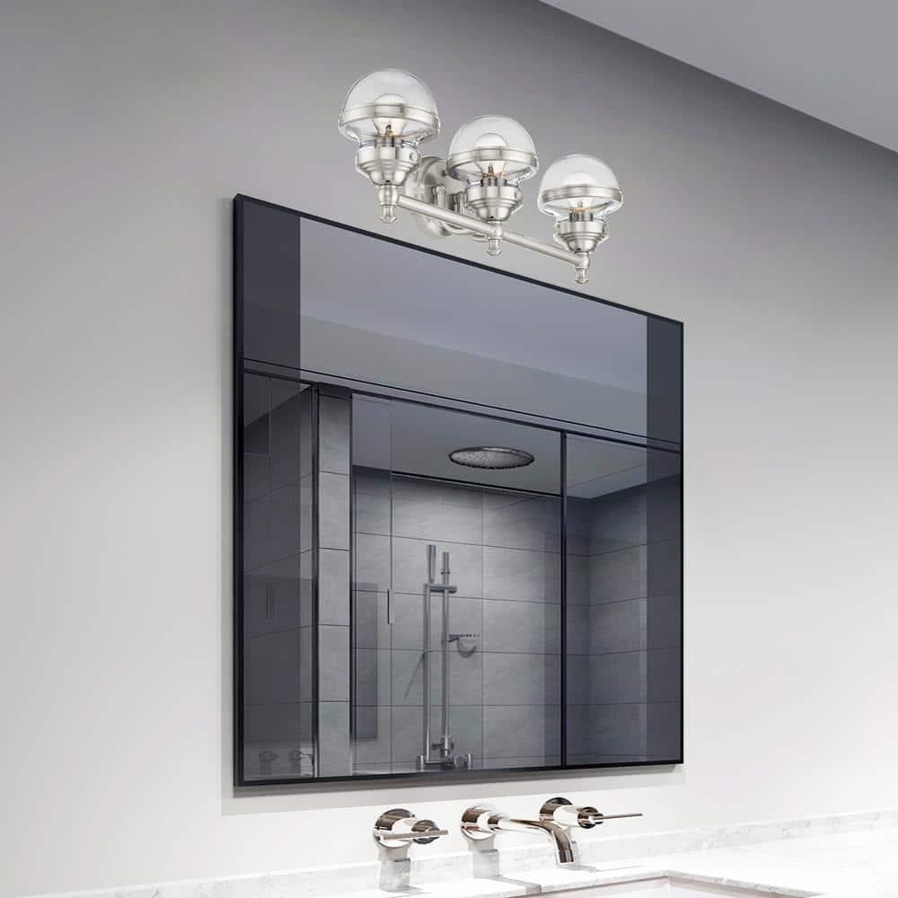 Livex Lighting Oldwick 3 - Light Vanity in  Brushed Nickel